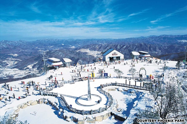 Skiing in Korea