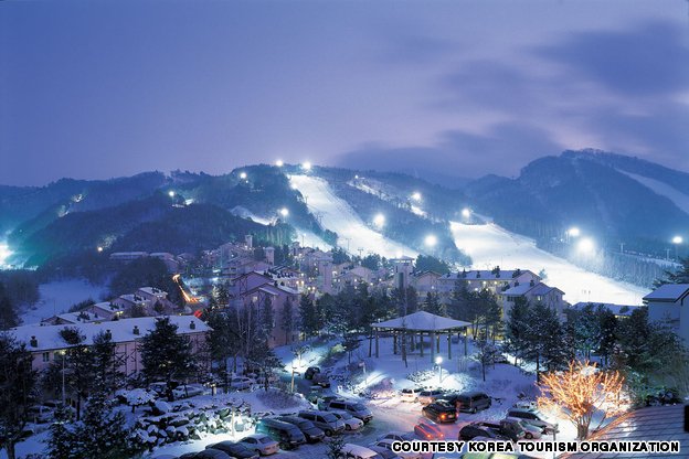 Skiing in Korea